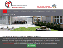 Tablet Screenshot of mosellandwerkstaetten.de